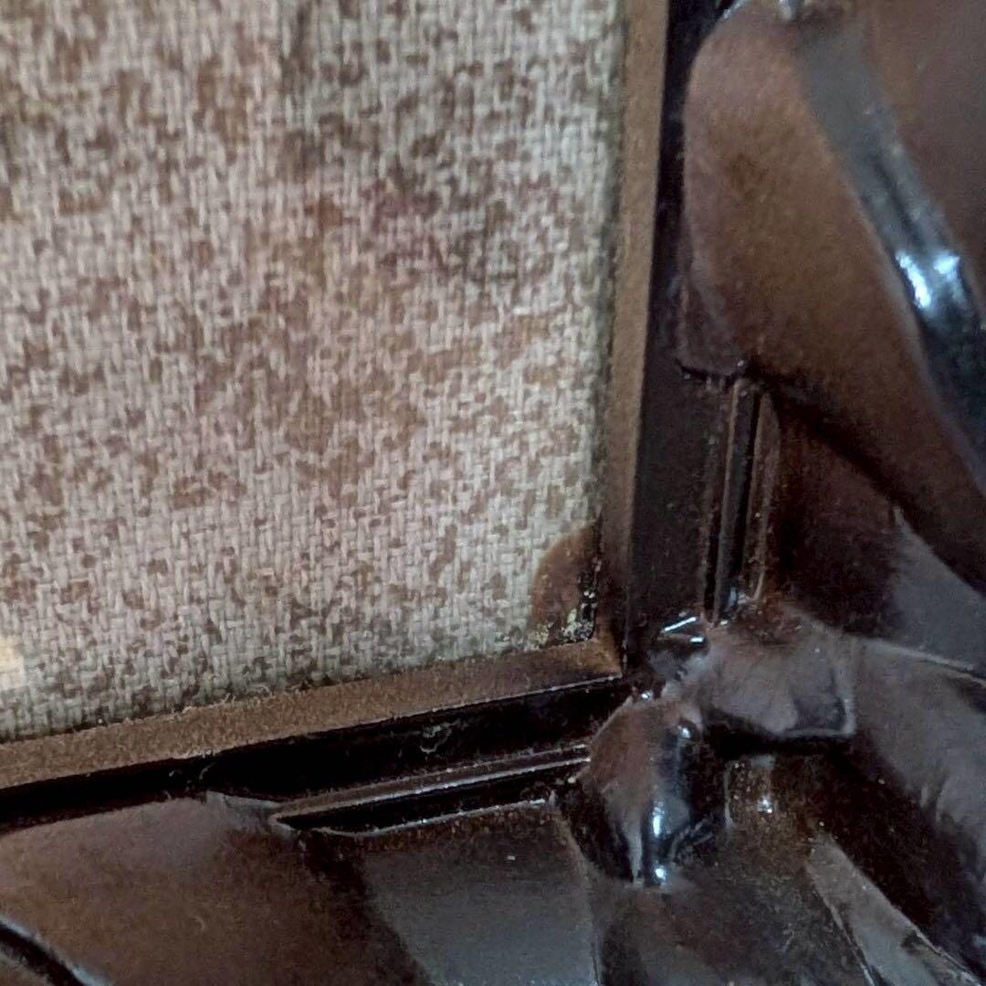 オランダ人黒坊版画　額装　布地印刷