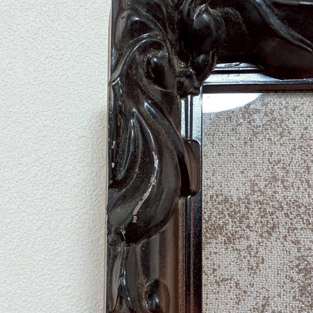 オランダ人黒坊版画　額装　布地印刷