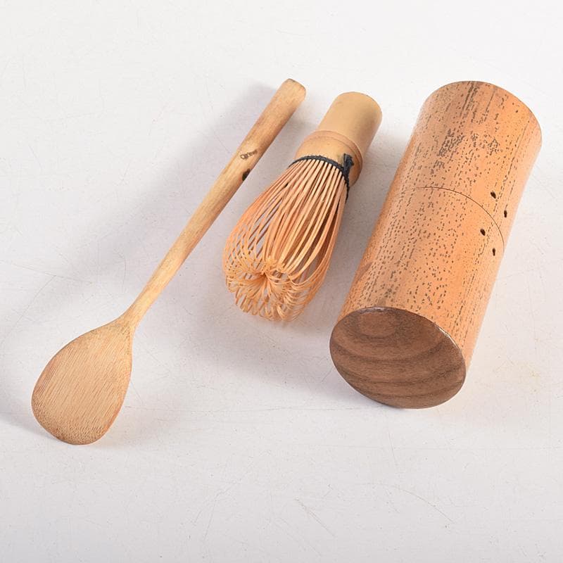 茶道具　時代　桐木地　茶箱　赤楽茶碗　黒柿茶壷など　五点　一式　D　R8789