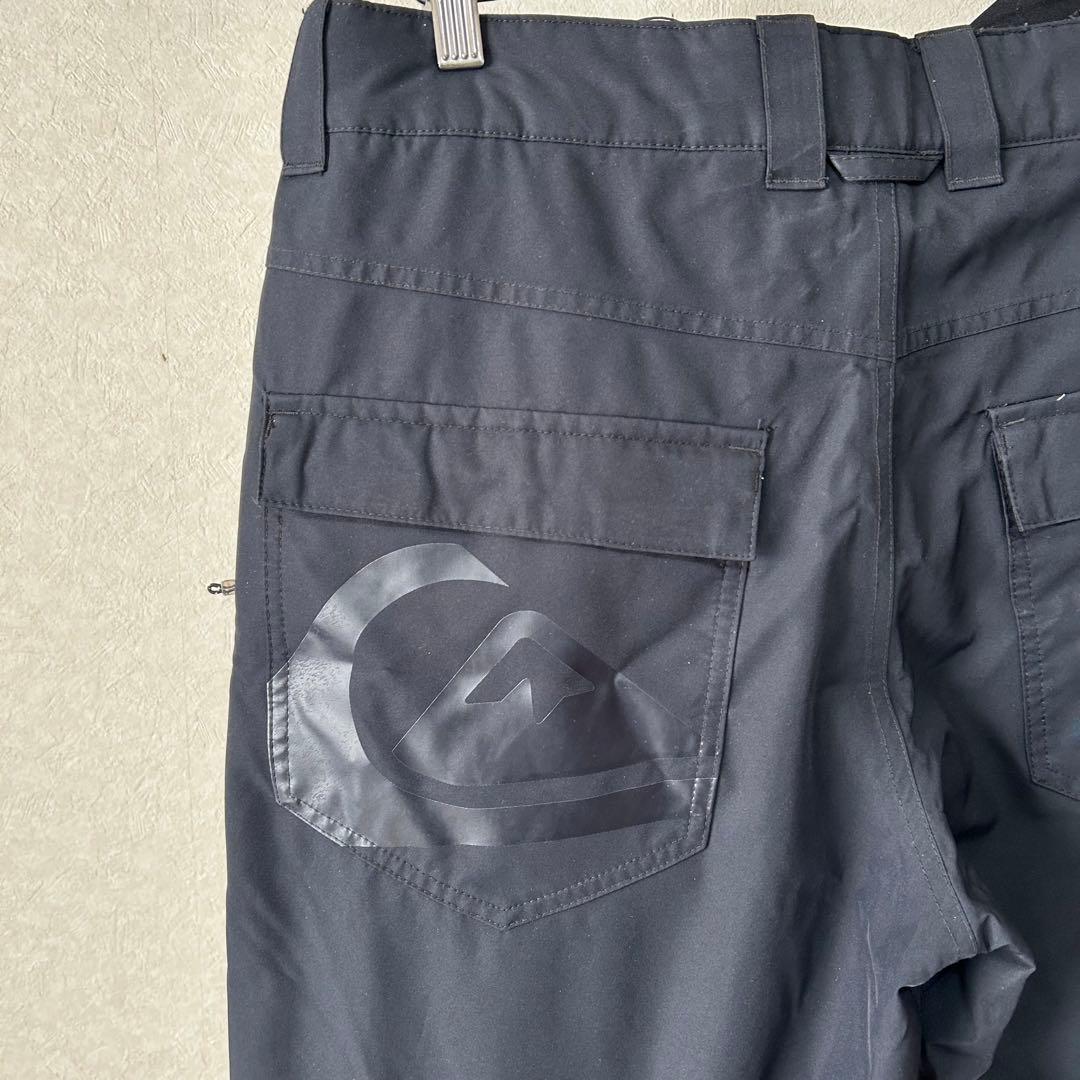 美品 クイックシルバー スノーボードパンツ M ブラック Quiksilver