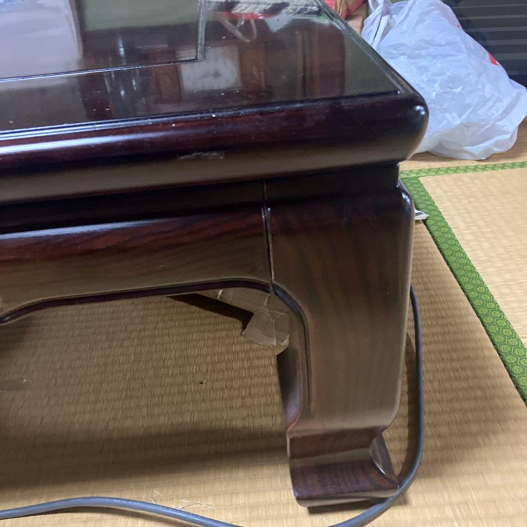 ダークブラウン座卓 電源コード付き