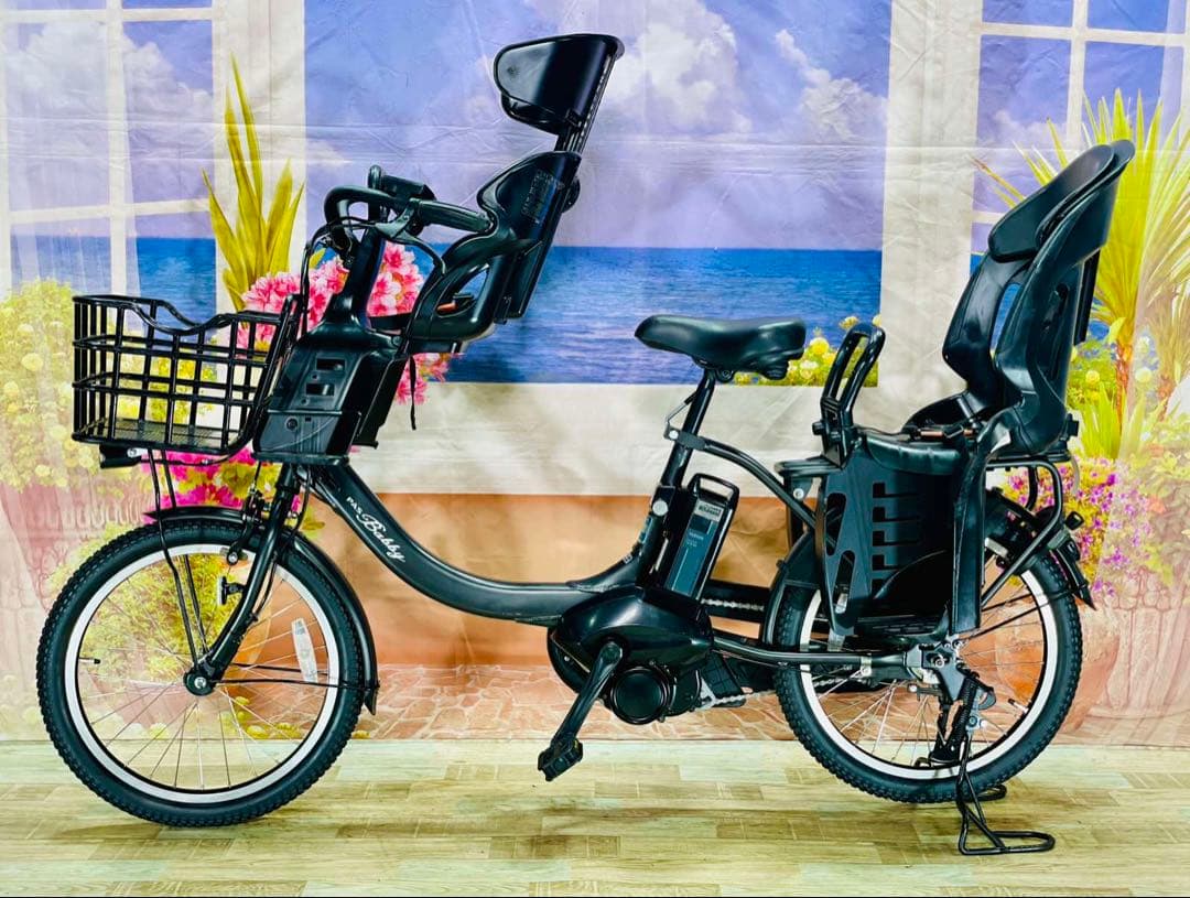 ハイクラス2019年モデル！パスバビー⭐️ヤマハ子供乗せ電動自転車Y2651