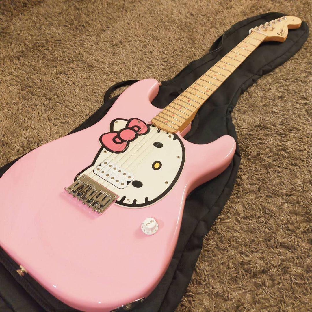 SQUIER エレキギター ストラトキャスタータイプ HELLO KITTY
