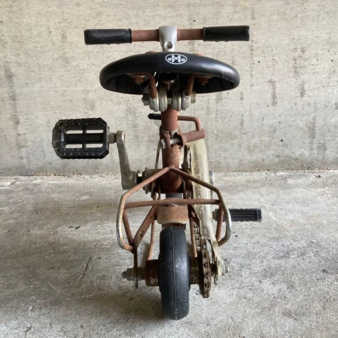 NENG HAO 豆チャリ ミニ自転車 台付き サイクル 置物 シャビー レトロ