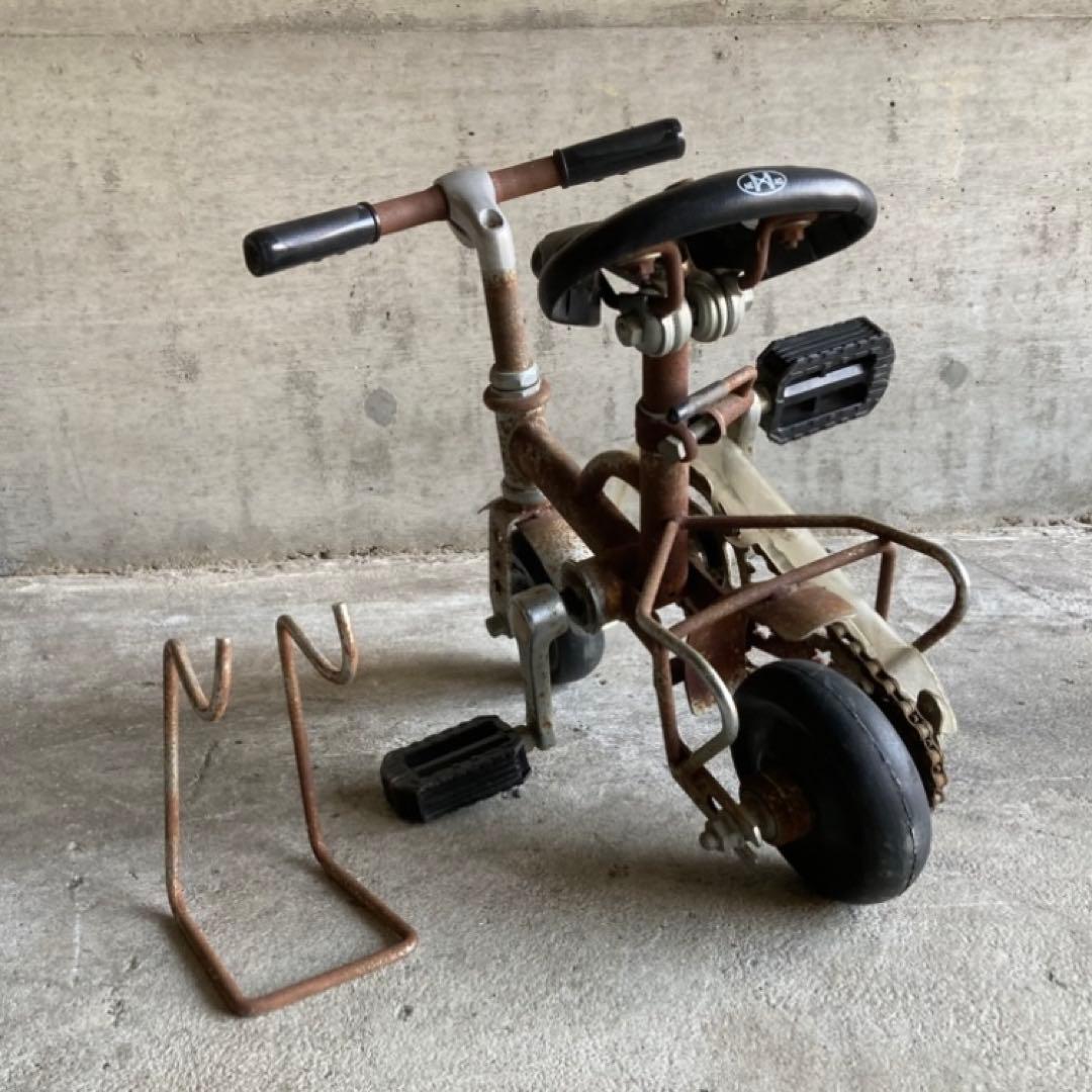 NENG HAO 豆チャリ ミニ自転車 台付き サイクル 置物 シャビー レトロ