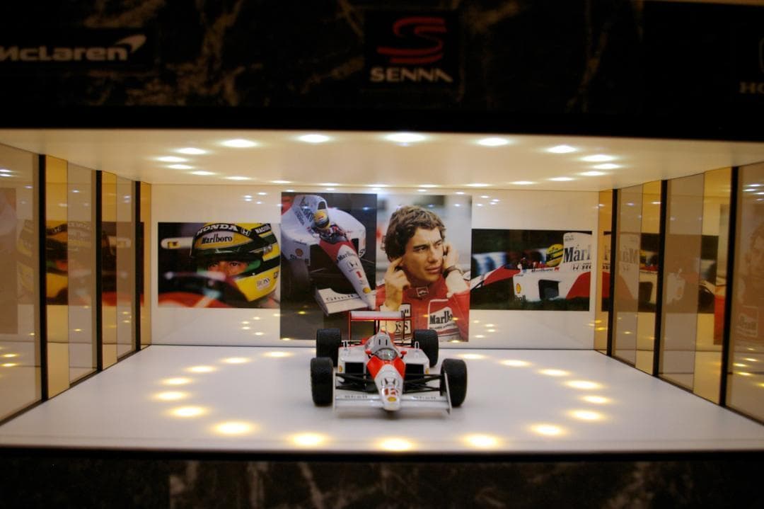 モネ・オーダー依頼品・円形照明・ディスプレーBOX・スタイリッシュジオラマ