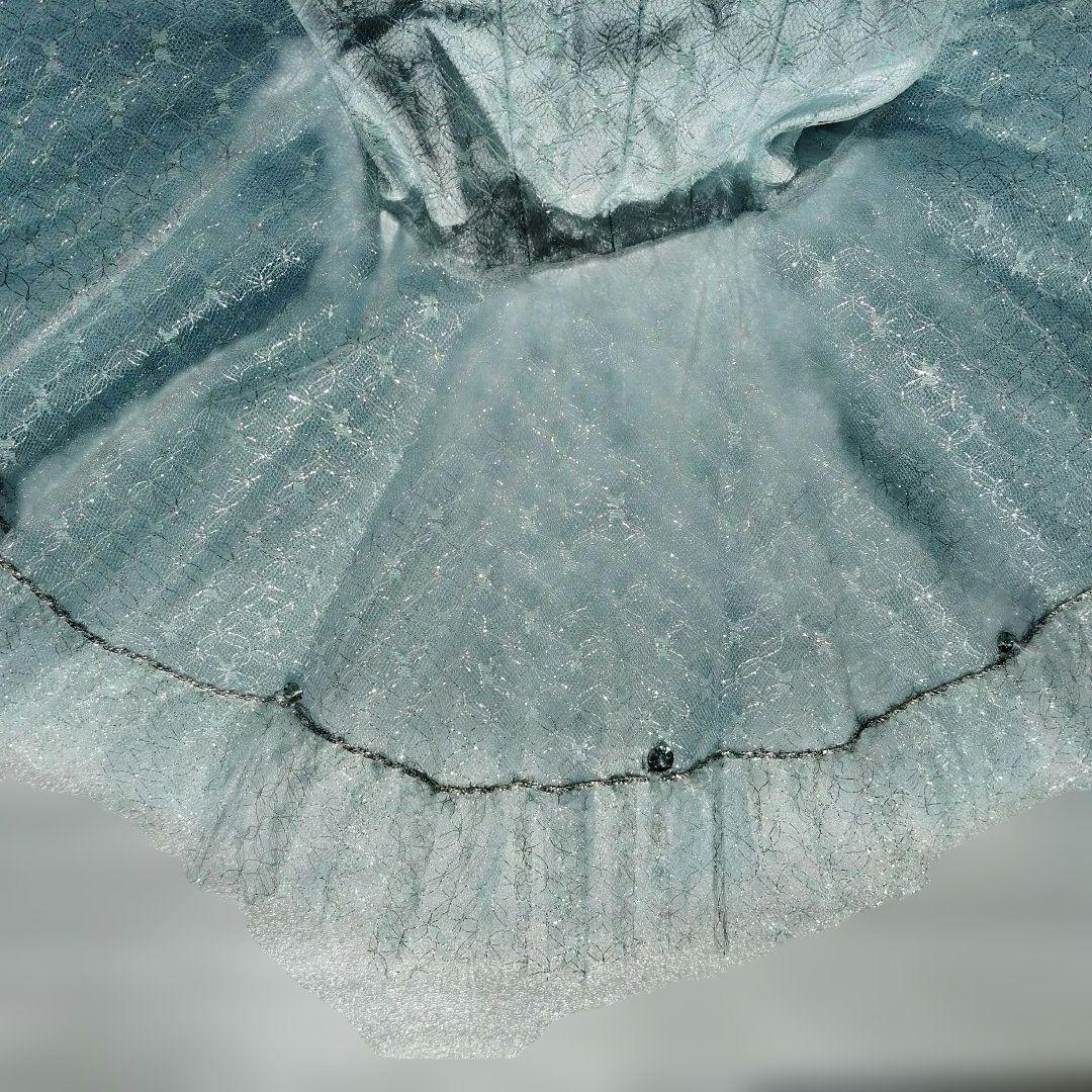 バレエ　水色レースチュチュ　小学校2~3年生　訳ありボン28cm　5着まとめ