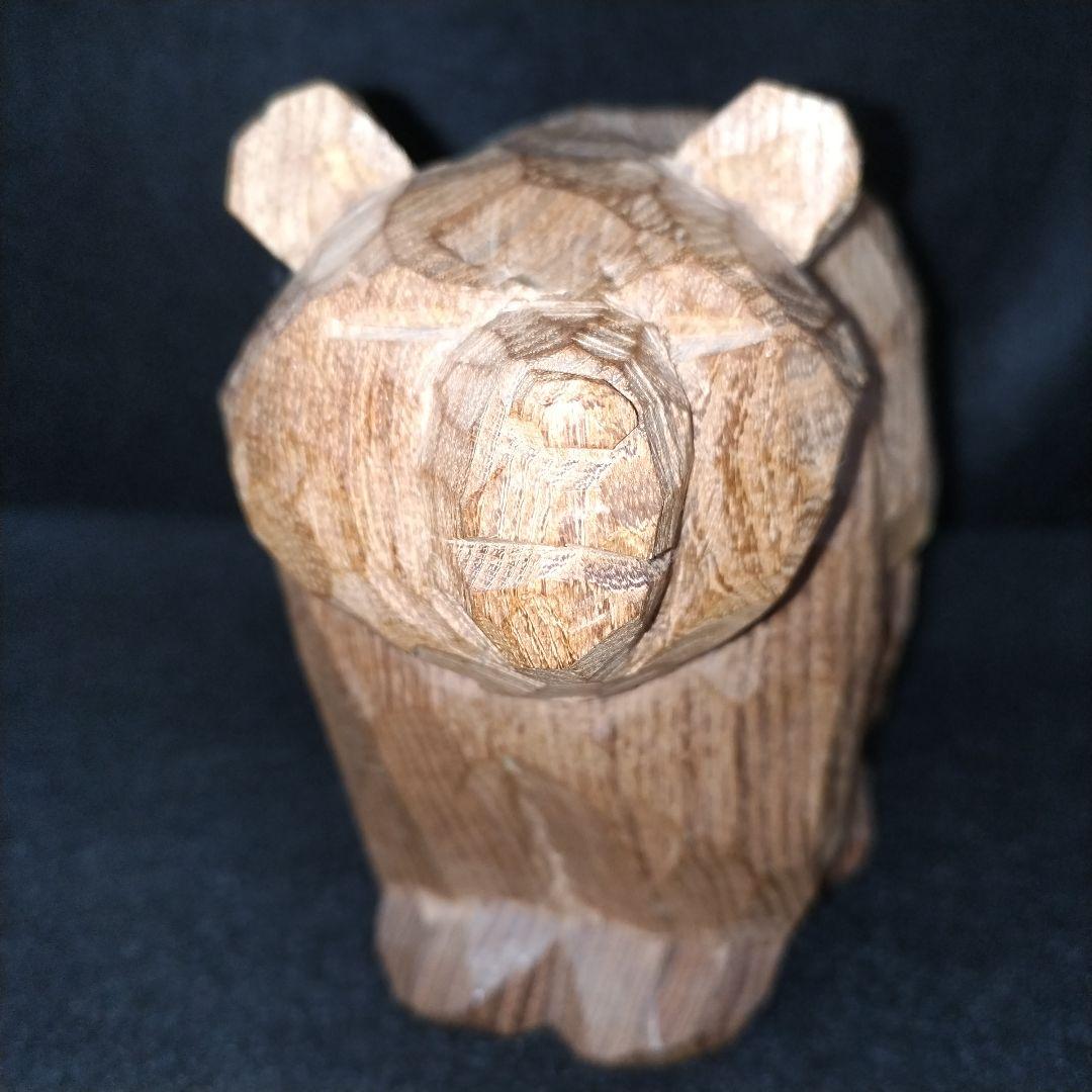 クマの木彫り 可愛い サイン無し 無名