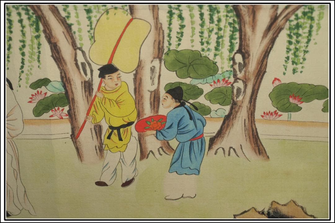 骨董市仕入れ品　中国北宋時代の掛軸　激安骨董品　肉筆保証 BD378A8-2