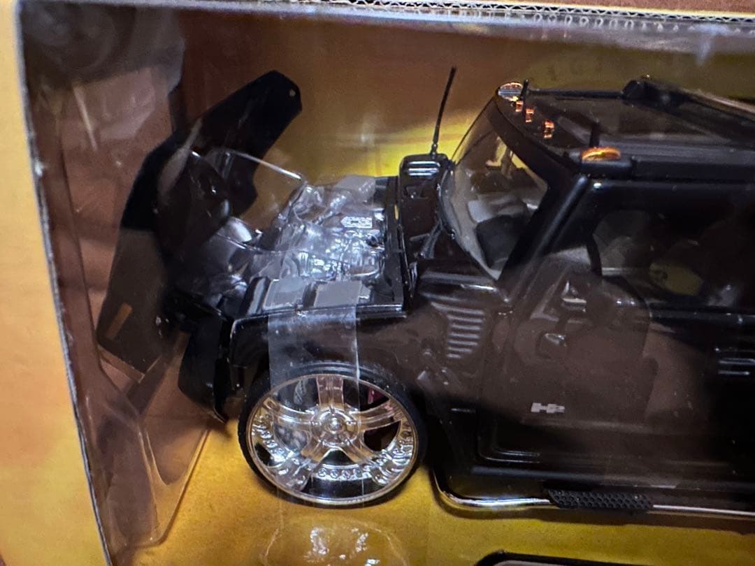 JADATOYS ハマーH2カスタム黒ジャダHUMMER H2 USAミニカー