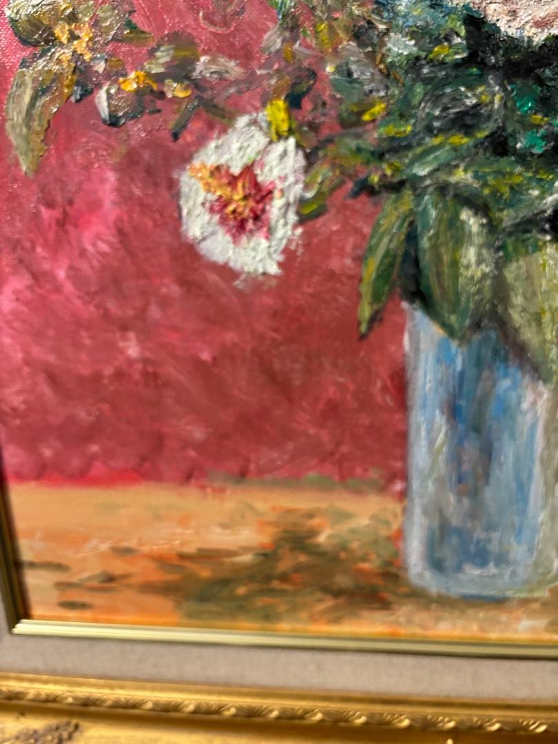 花々の主張　油彩画