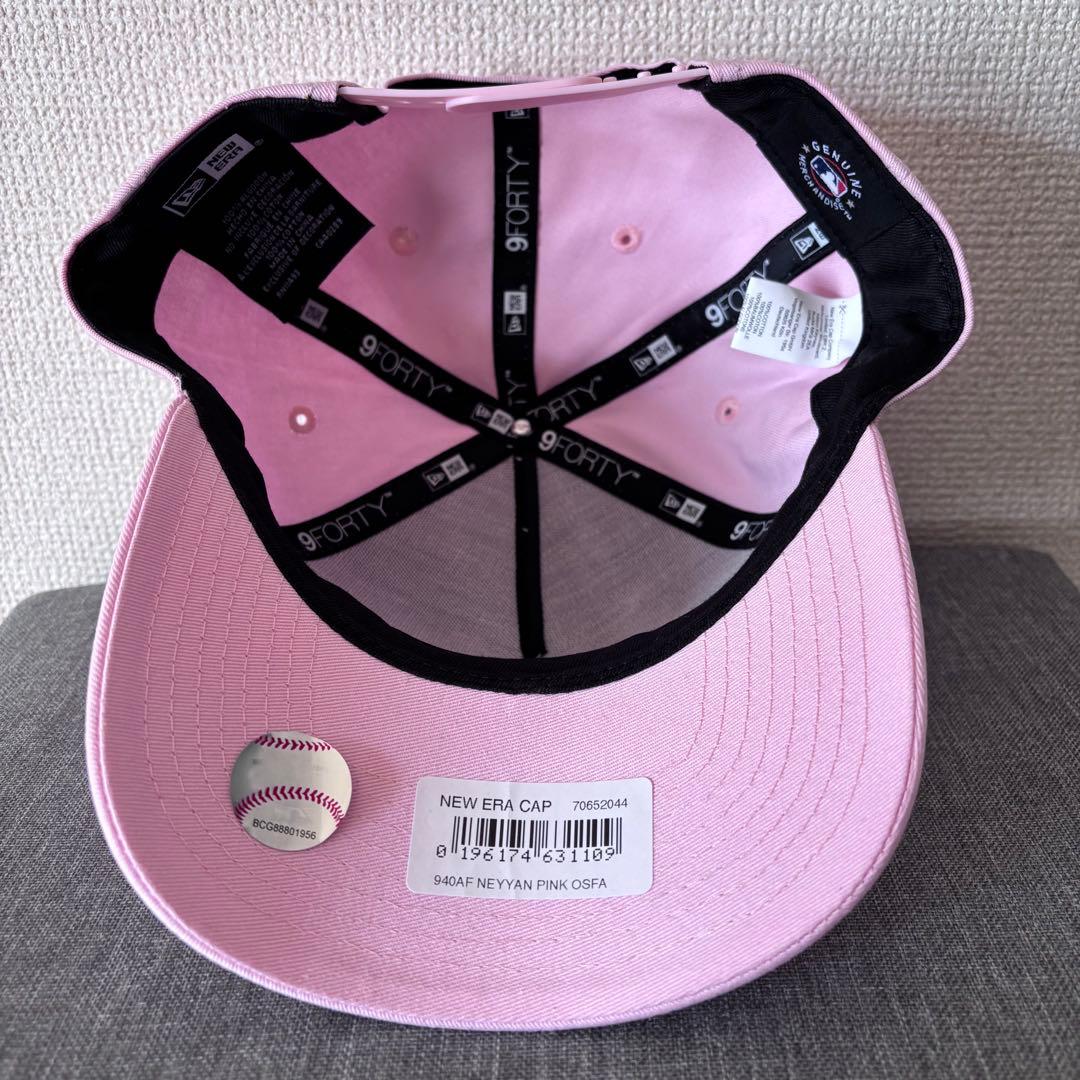 【海外限定】ニューエラ ニューヨークヤンキース 9FORTY Aフレーム ピンク