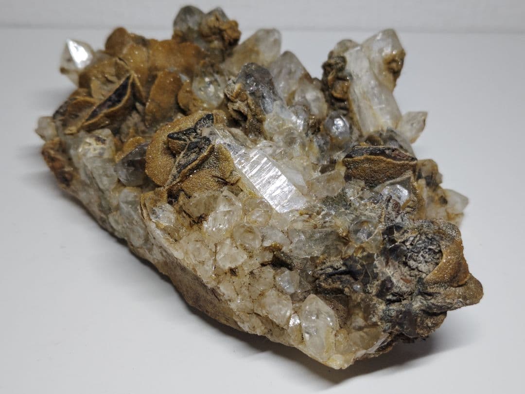 水晶 1.6kg シデライト クォーツ 原石 鑑賞石 自然石 誕生石 鉱物 水石