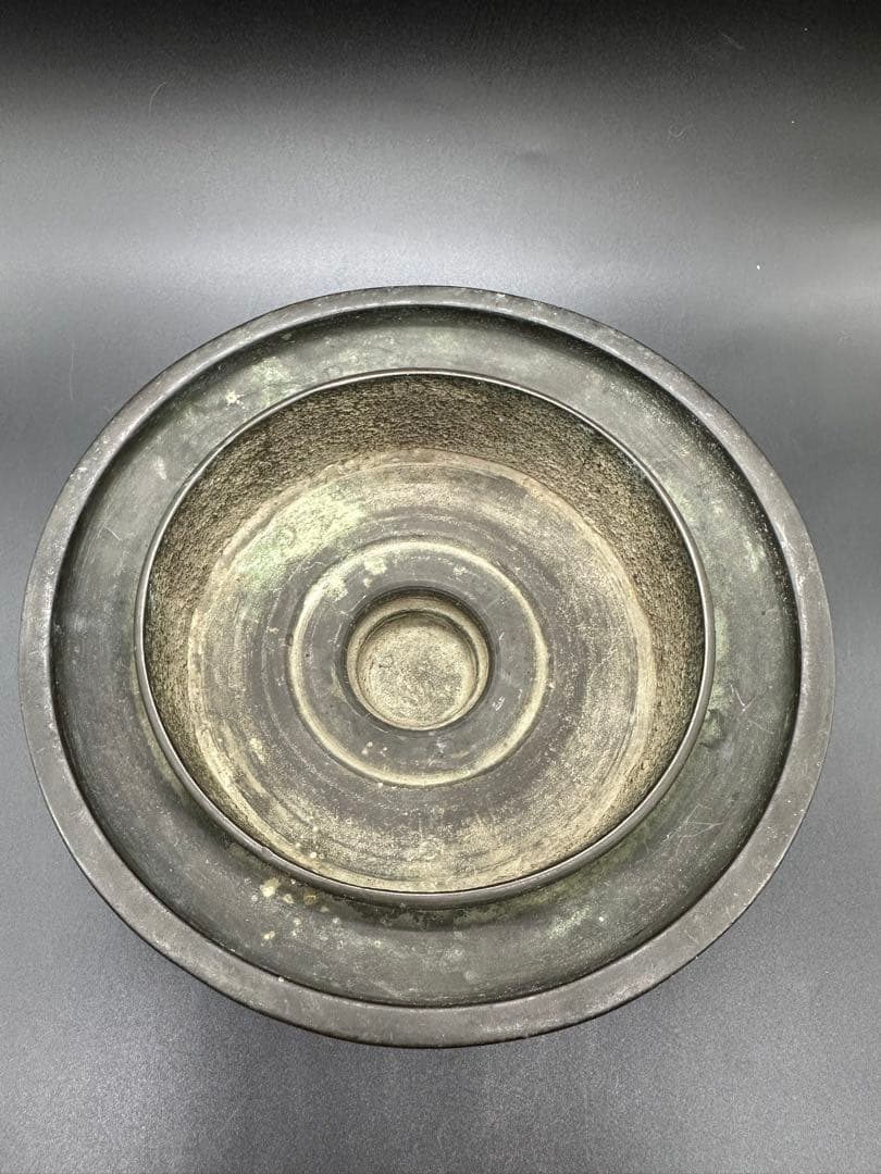 江戸時代 二代 村田整珉 木村渡雲鋳 水盤 花器 古銅 古美術 骨董品