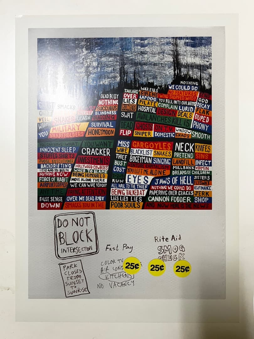 【超貴重！】レディオヘッド　Hail to the Thiefリトグラフセット