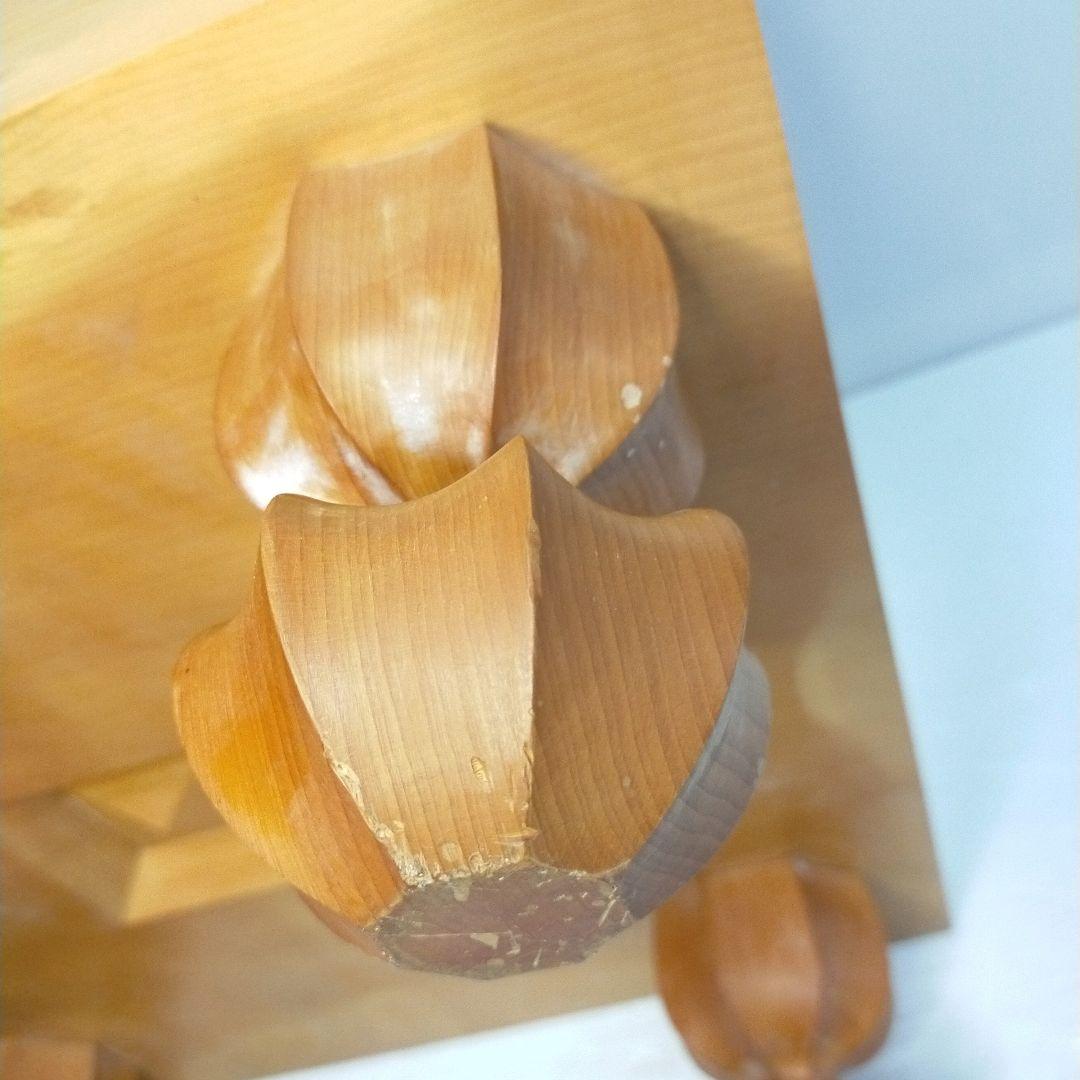 【至福の一局】囲碁盤 足付 木製 4寸 厚12.5cm 美木目 ヘソ有 本格派