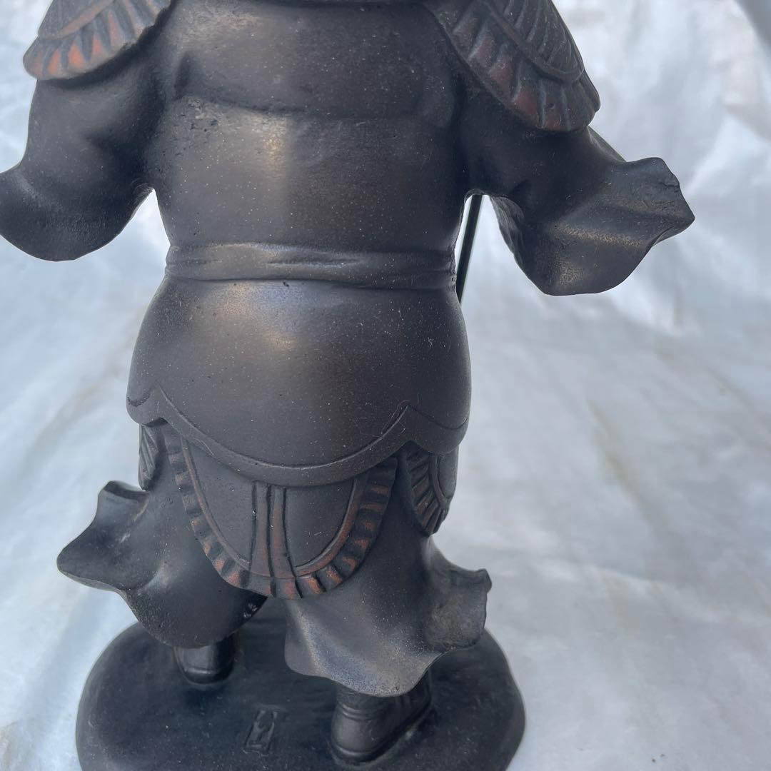 毘沙門天像 美品 金運開運商売繁盛健康長寿高さ30cm。25