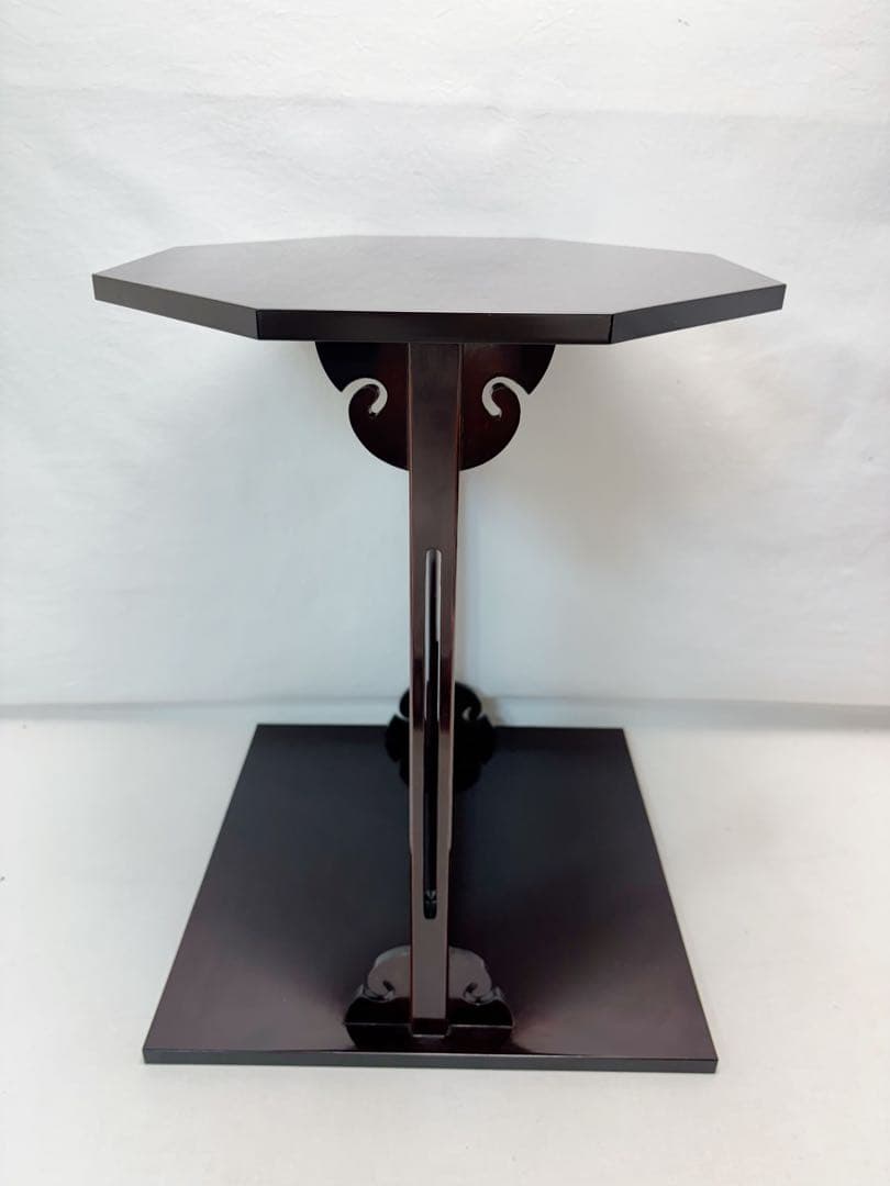 ほぼ未使用 茶道具 雅也作 溜塗寿棚 淡々斎好写 水指棚 共箱