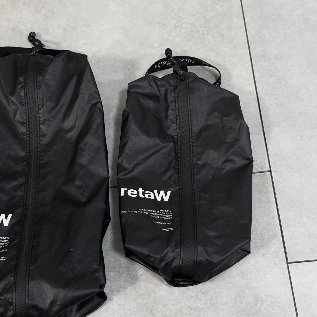 retaW travel poach black fragment フラグメント