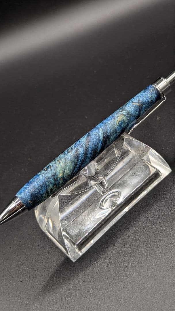 396ペン工房翌檜　スタビライズドウッドバーチバール　木軸シャーペン　ボールペン