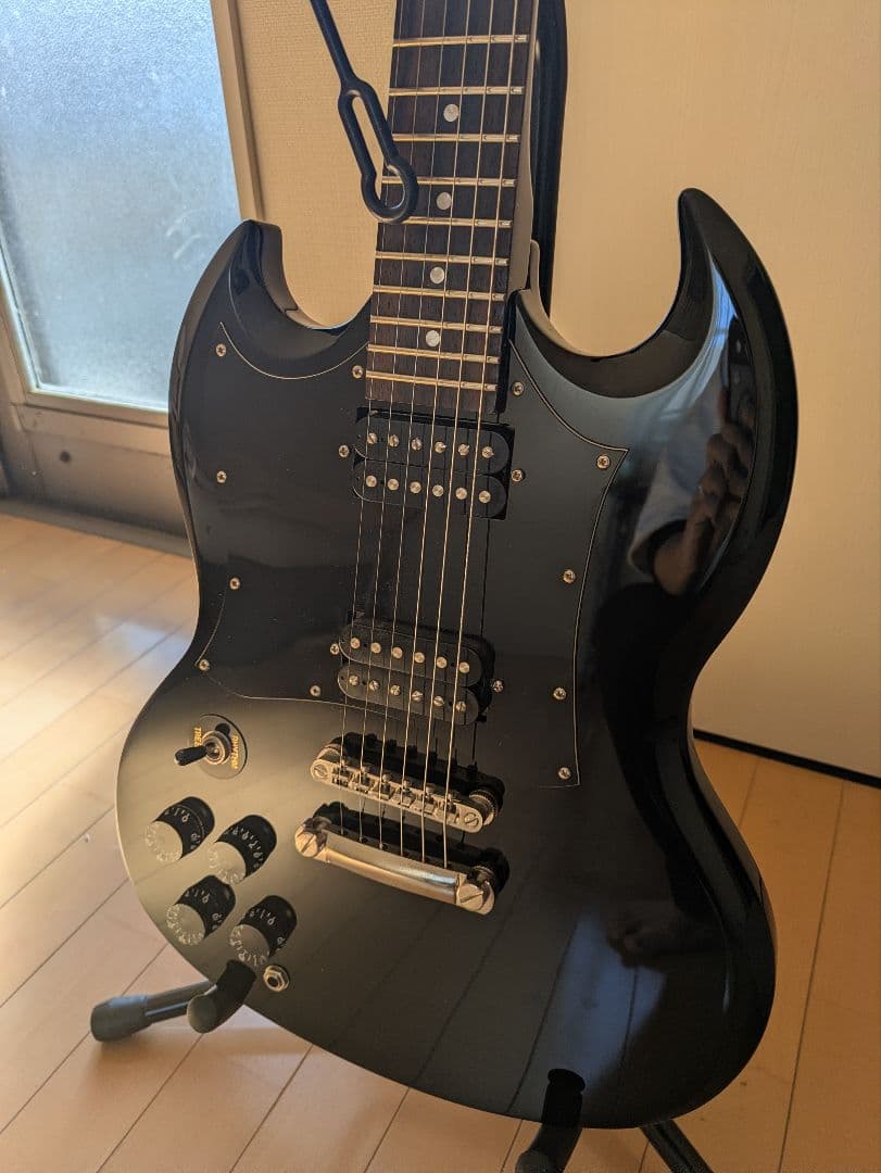 本日のみ値下げ　Epiphone SG ブラックエレキギター　レフティ　左利き用