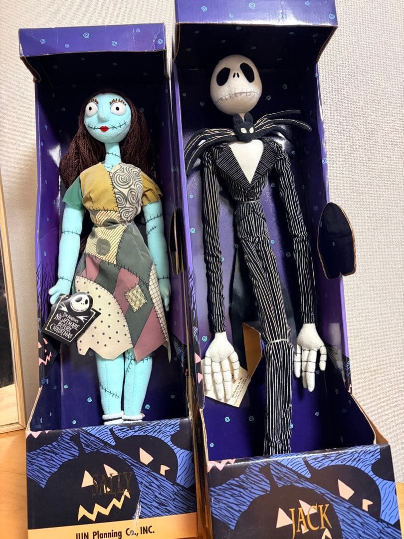 ナイトメアビフォアクリスマス　ジャック・サリー　特大ぬいぐるみ