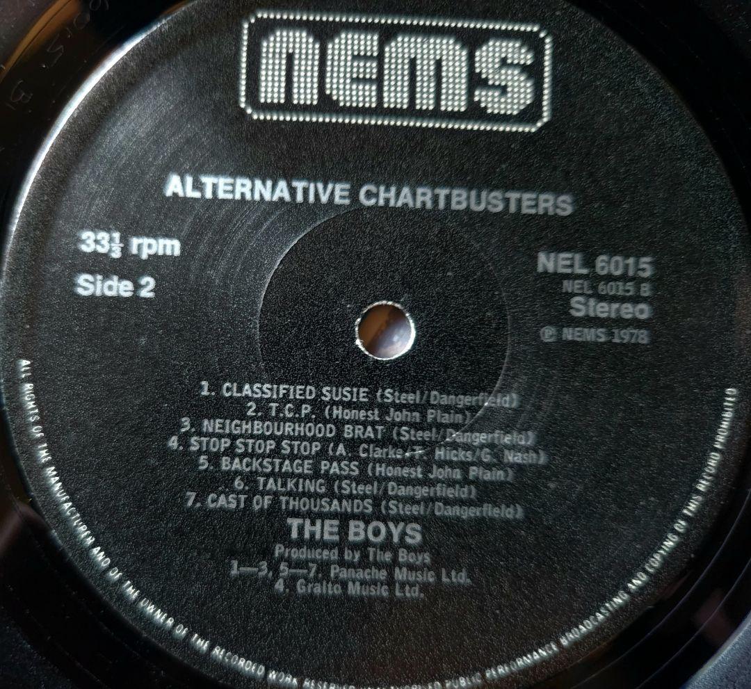 洋楽 THE BOYS ALTERNATIVE CHARTBUSTERS LP