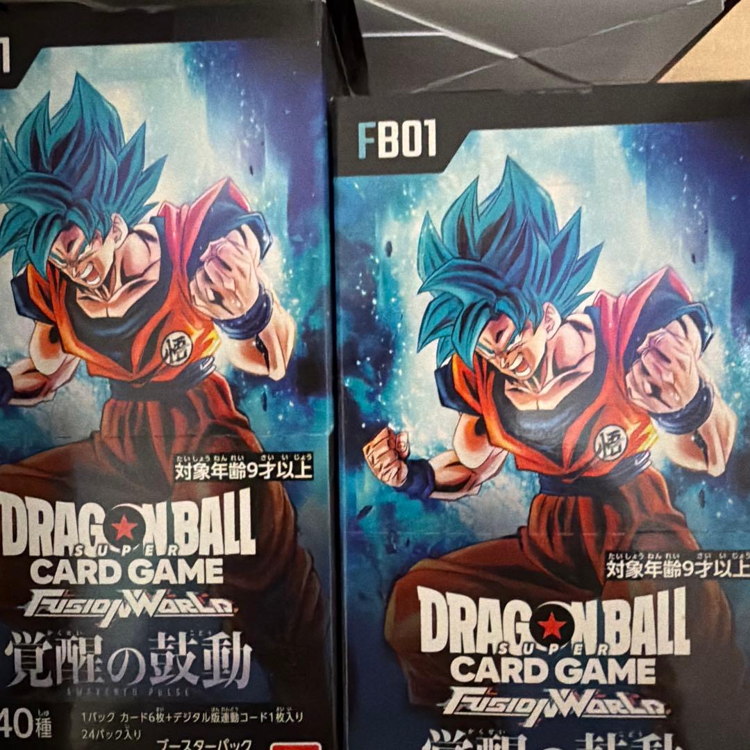 新品未開封 ドラゴンボールカード 覚醒の鼓動4BOX＆怒りの咆哮1BOX