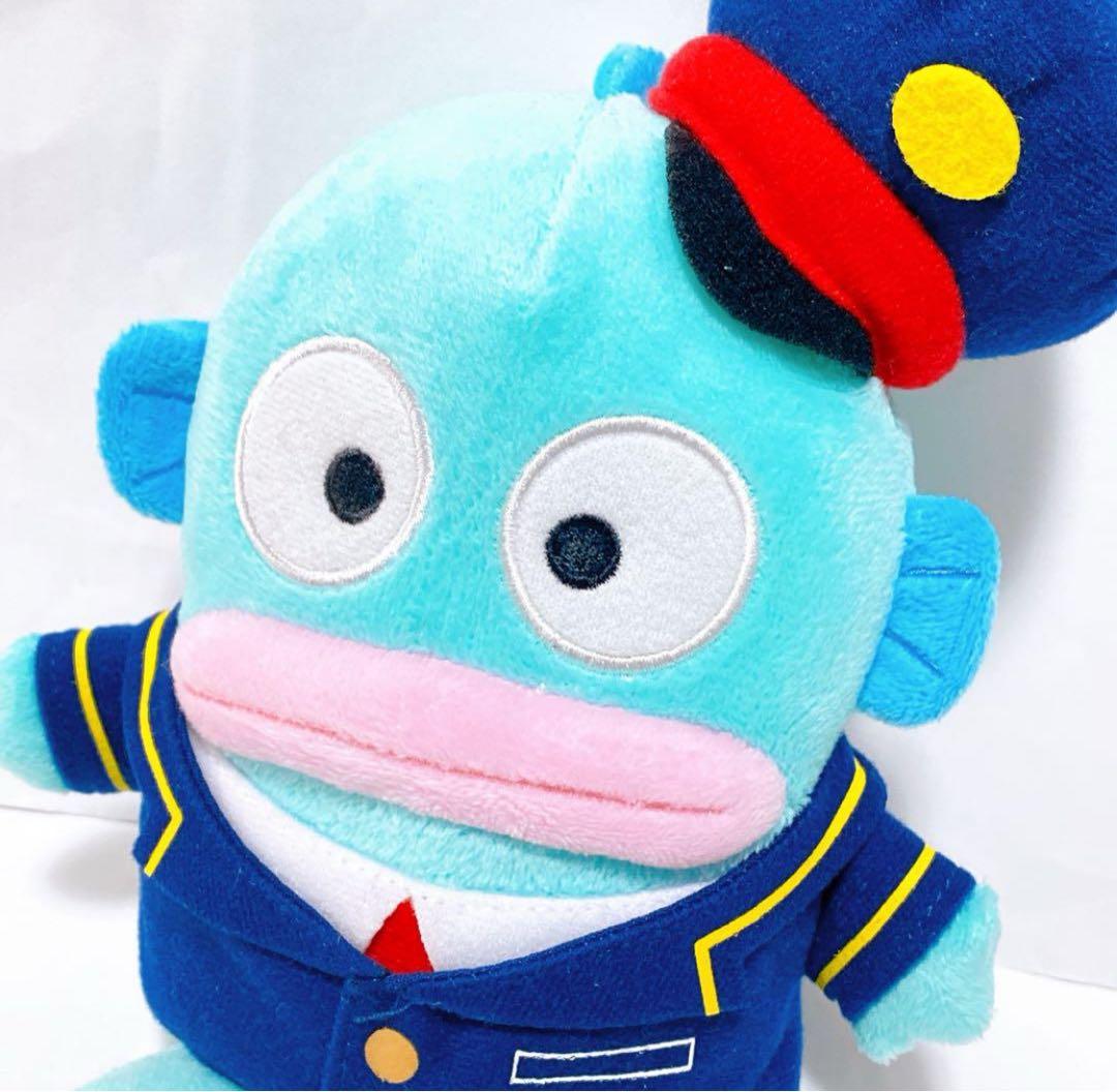 希少 サンリオ ハンギョドン 東京駅 限定 車掌 ぬいぐるみ 制服 マスコット