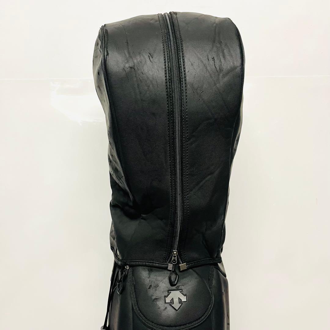 DESCENTE デサント　キャディバッグ　キャディバック　ゴルフバッグ　黒