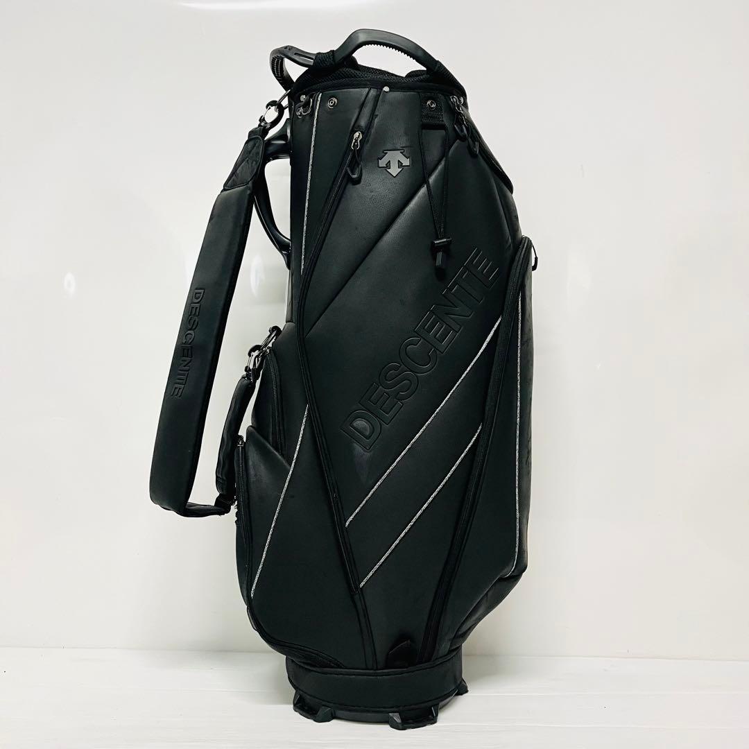 DESCENTE デサント　キャディバッグ　キャディバック　ゴルフバッグ　黒