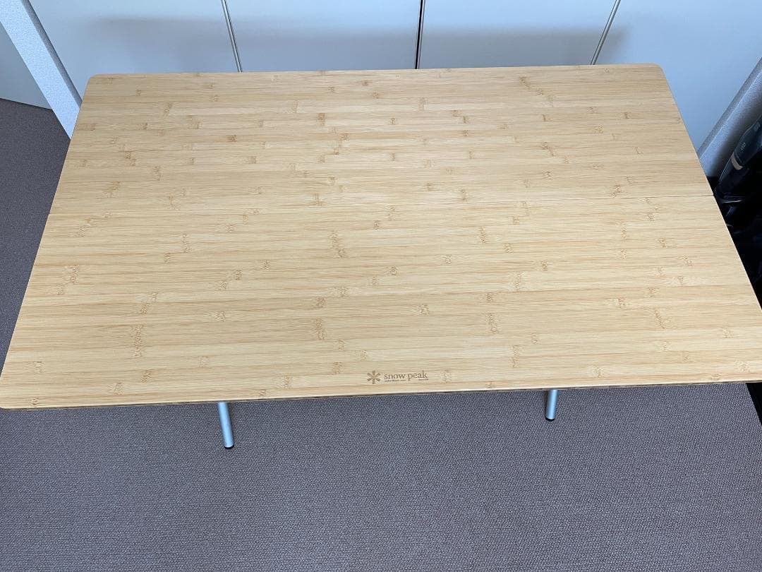 スノーピーク　ワンアクションテーブルロング竹(720×1,215×660 mm)