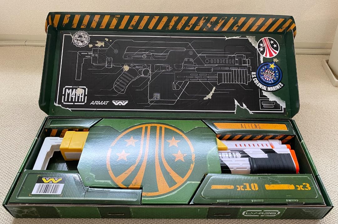 【開封済中古品】NERF ナーフ エイリアン パルスライフル M41-A