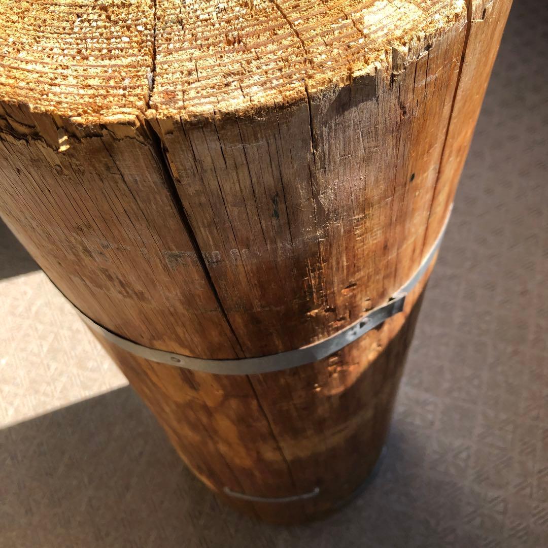 彫金　金床ヴィンテージ土台の丸太