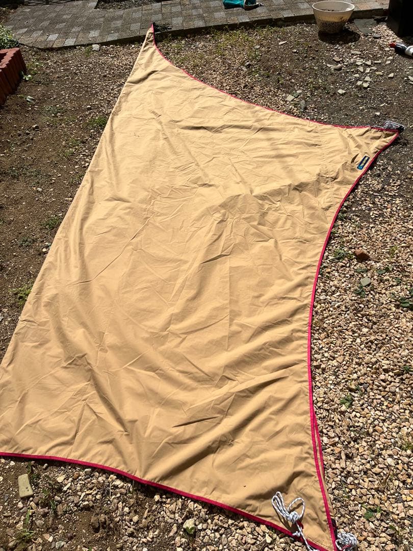 テンマクデザイン ムササビウイング 13ft TC タープ 焚き火version