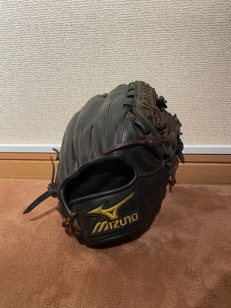 ミズノプロ 硬式 内野手 ブラック キップレザー