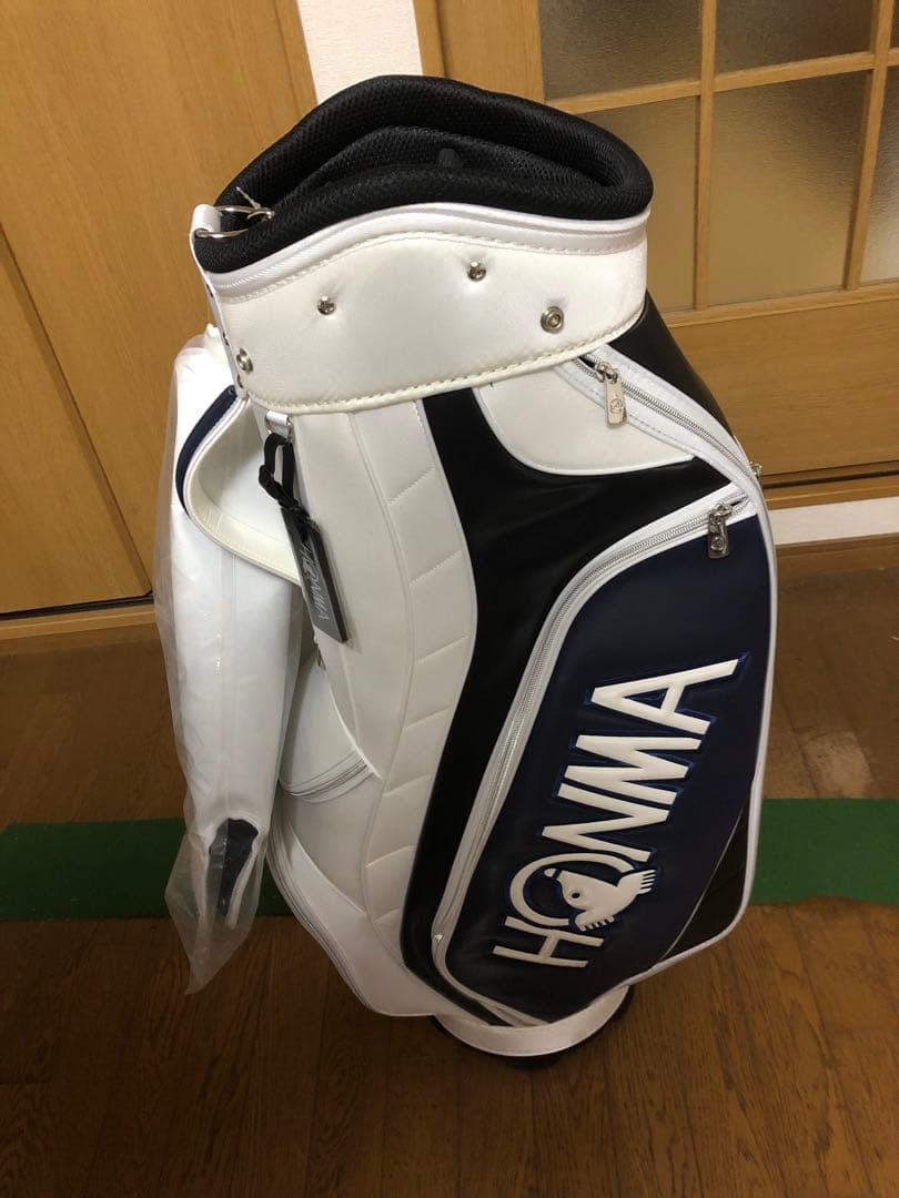 HONMA キャディバッグ ホワイト/ブラック