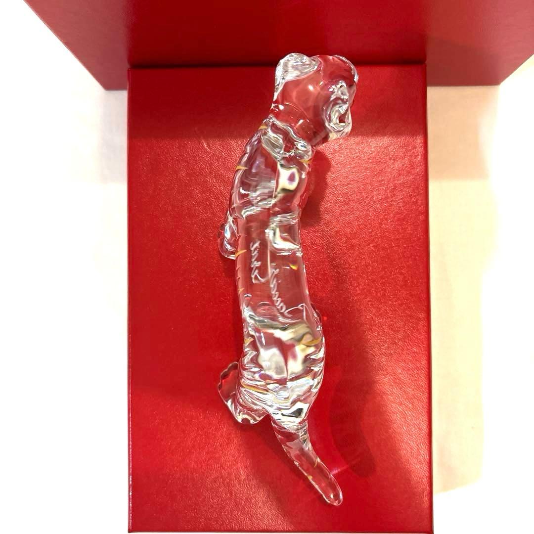 美品　バカラ クリスタル 干支 寅 トラ タイガー とら 寅 クリア