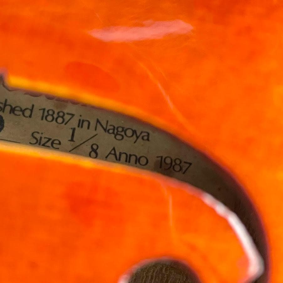 特価シリーズ●鈴木バイオリン● No.220 1/8 1987年 一枚板 美品