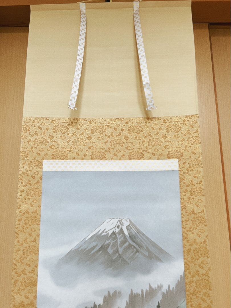 富嶽仙境 青木玉泉作 掛軸