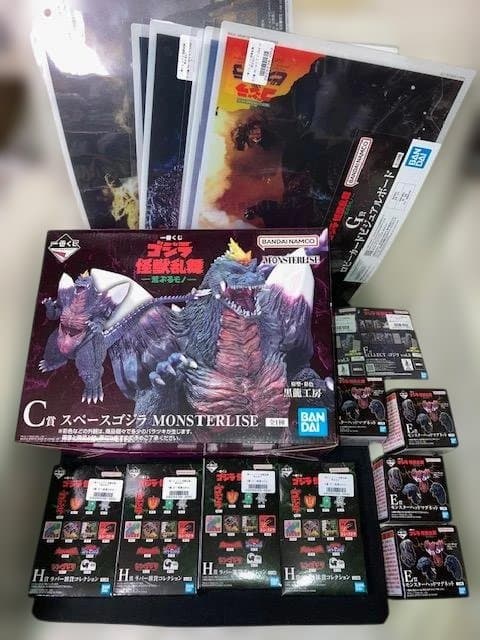 N*ズ様 一番くじ ゴジラ 怪獣乱舞 -荒ぶるモノ-C賞　スペースゴジラ＋E F