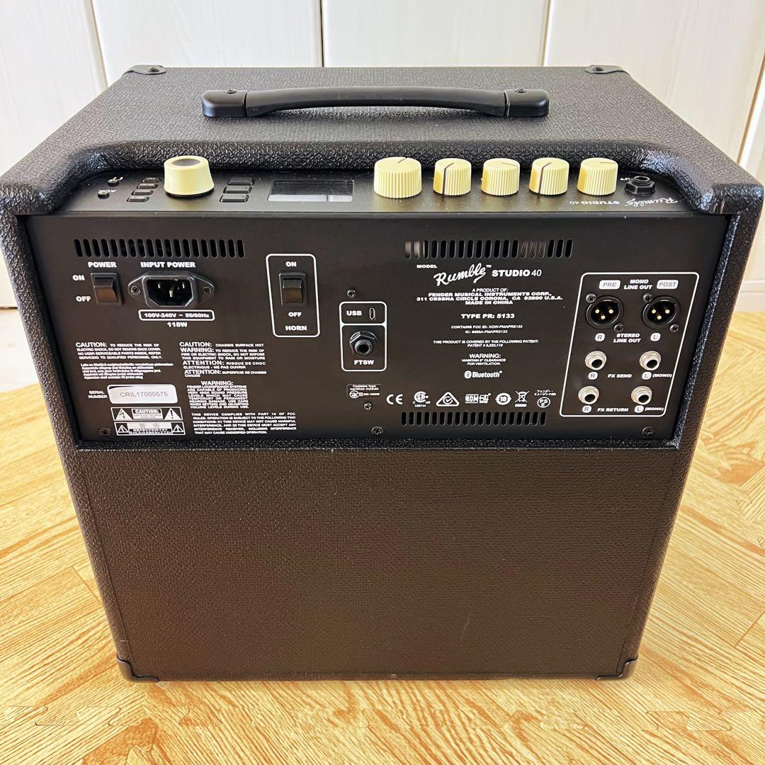 【完動美品】Fender Rumble Studio 40 高性能ベースアンプ