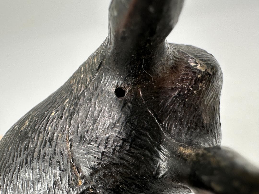 置物　鹿像　銅製　縁起物