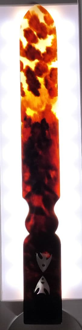 本鼈甲 ペーパーナイフ 螺鈿 装飾 細工 象 魚 べっ甲 象 魚