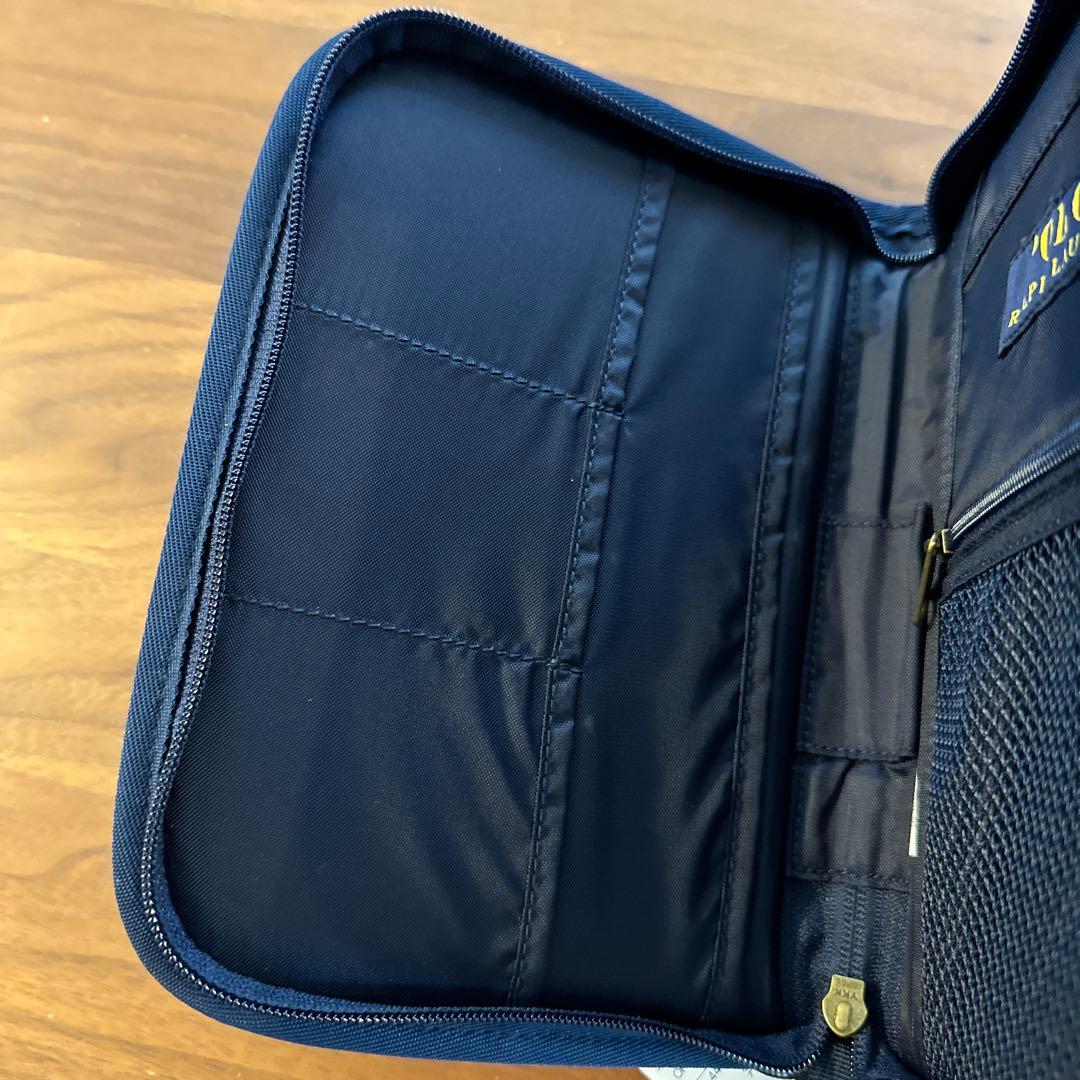 新品★ポロラルフローレン 母子手帳ケース ポロベア 刺繍 ネイビー