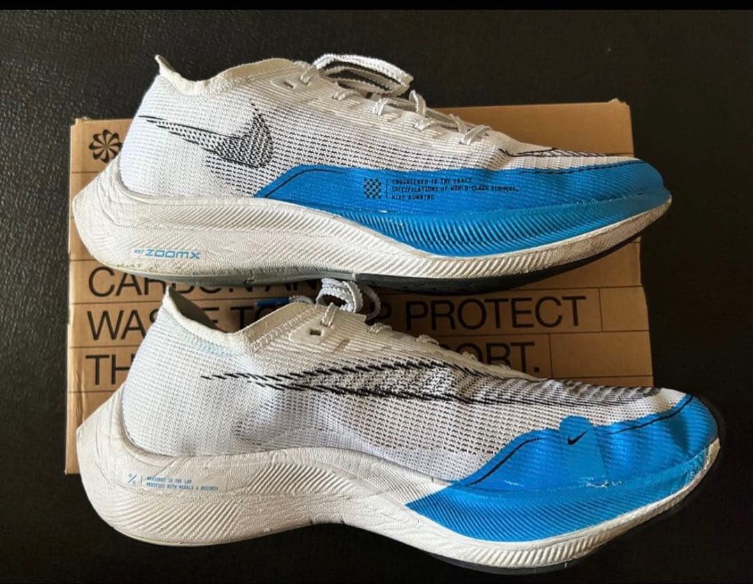 NIKE ZoomX Vaporfly NEXT% 2 ホワイト/ブルー27.5