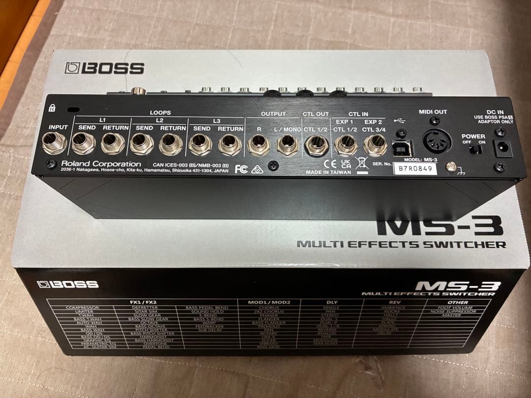 【美品】BOSS MS-3 Multi Effects Switcher