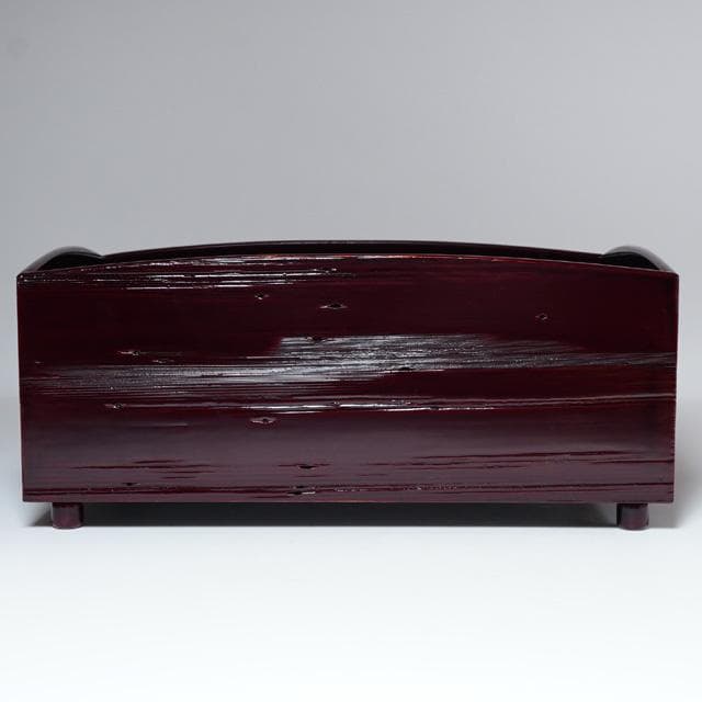 妙喜庵待庵古材櫛型煙草盆　武田士延御書付　不賢斎　共箱　茶道具　莨盆