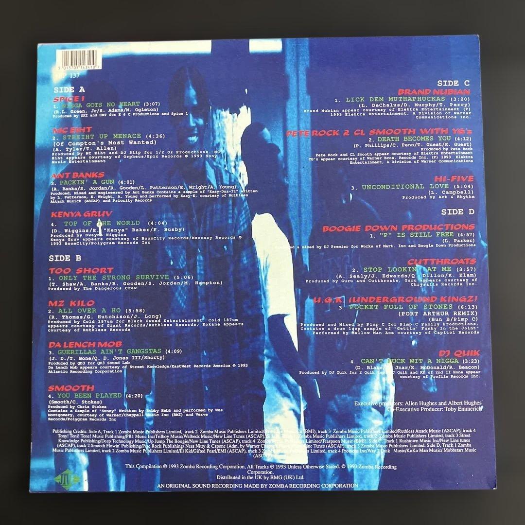 MENACE II SOCIETY サウンドトラック LP レコード　2LP