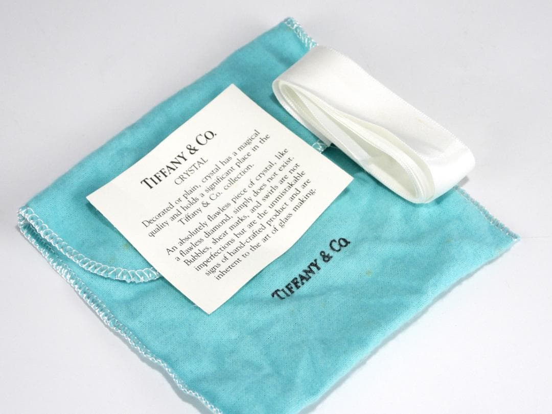 ティファニー　ダイヤモンドカットペーパーウェイト クリスタルガラス インテリア